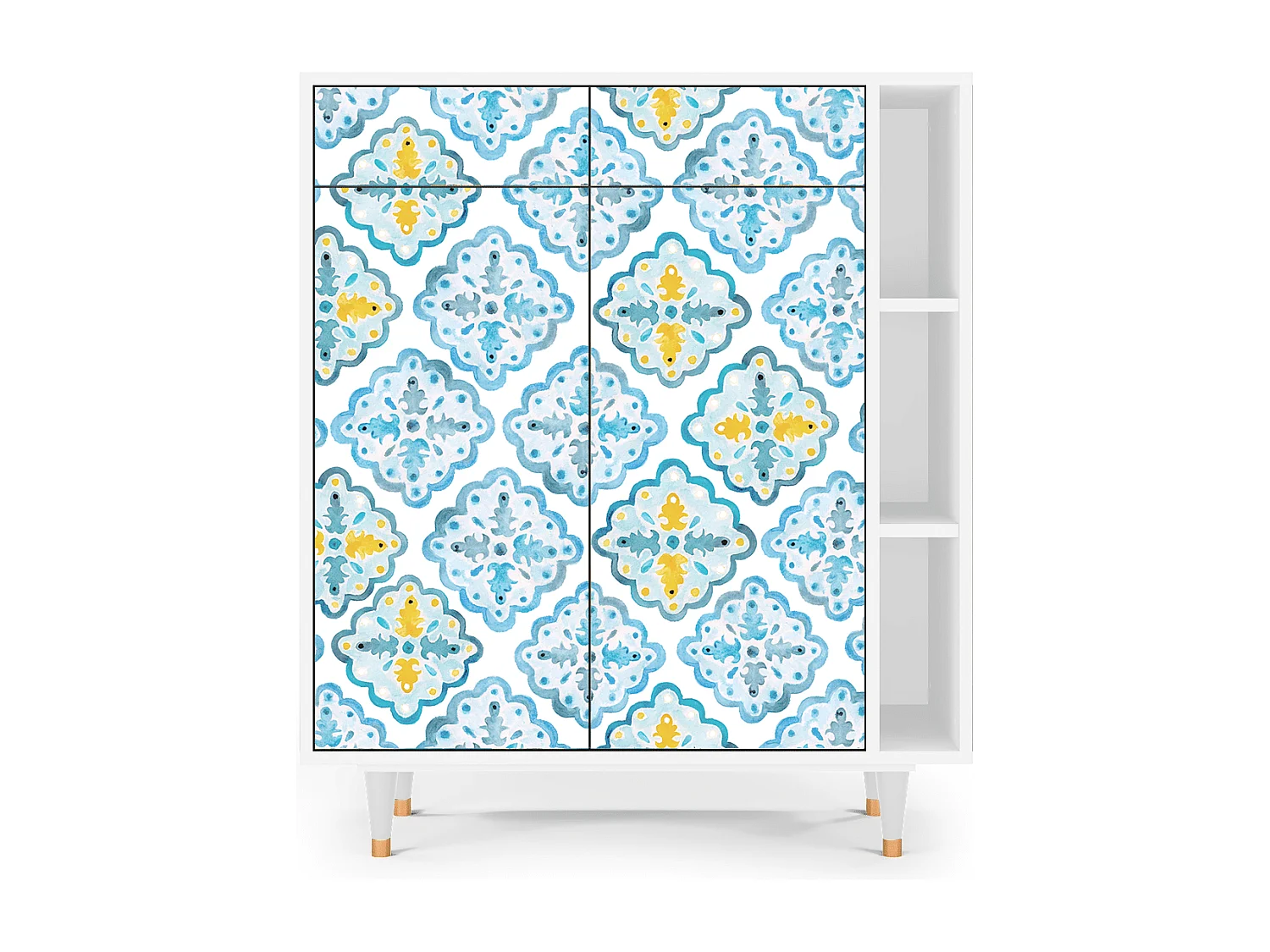 Buffet - 96х110х41 cm - BS6 - Portugese tiles, Blanc