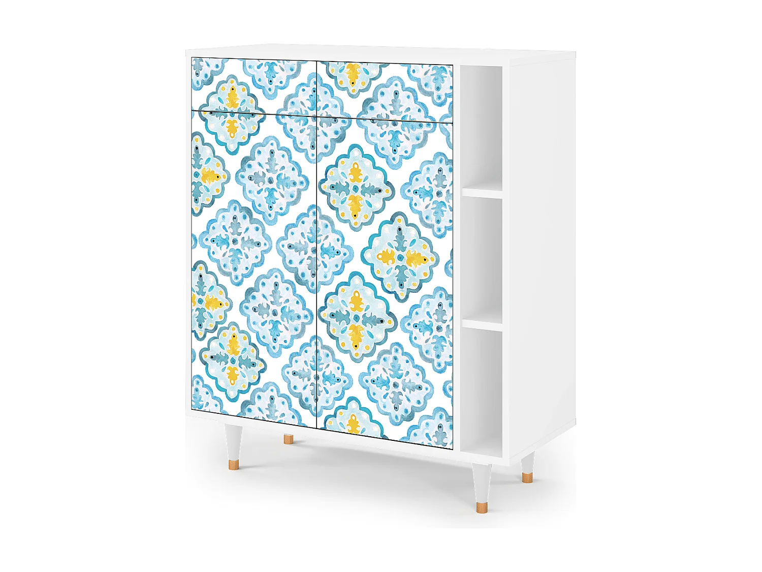 Buffet - 96х110х41 cm - BS6 - Portugese tiles, Blanc