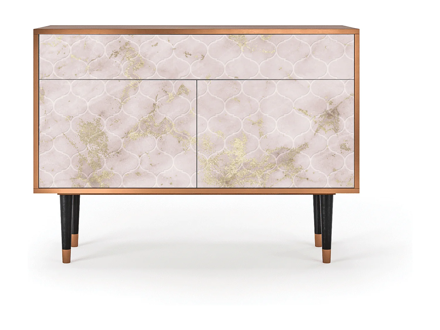 Credenza - 115x85x48 cm - BS4 - Dirty Roses, Noce