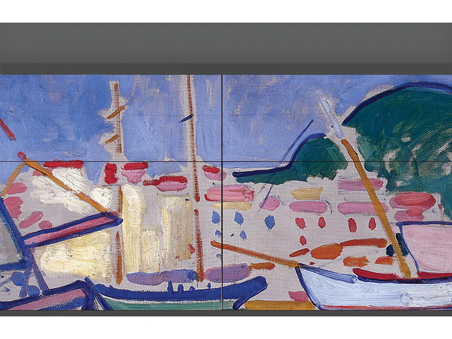 Kredens - 115x85x48 cm - BS4 - The Port of Collioure , Antracyt