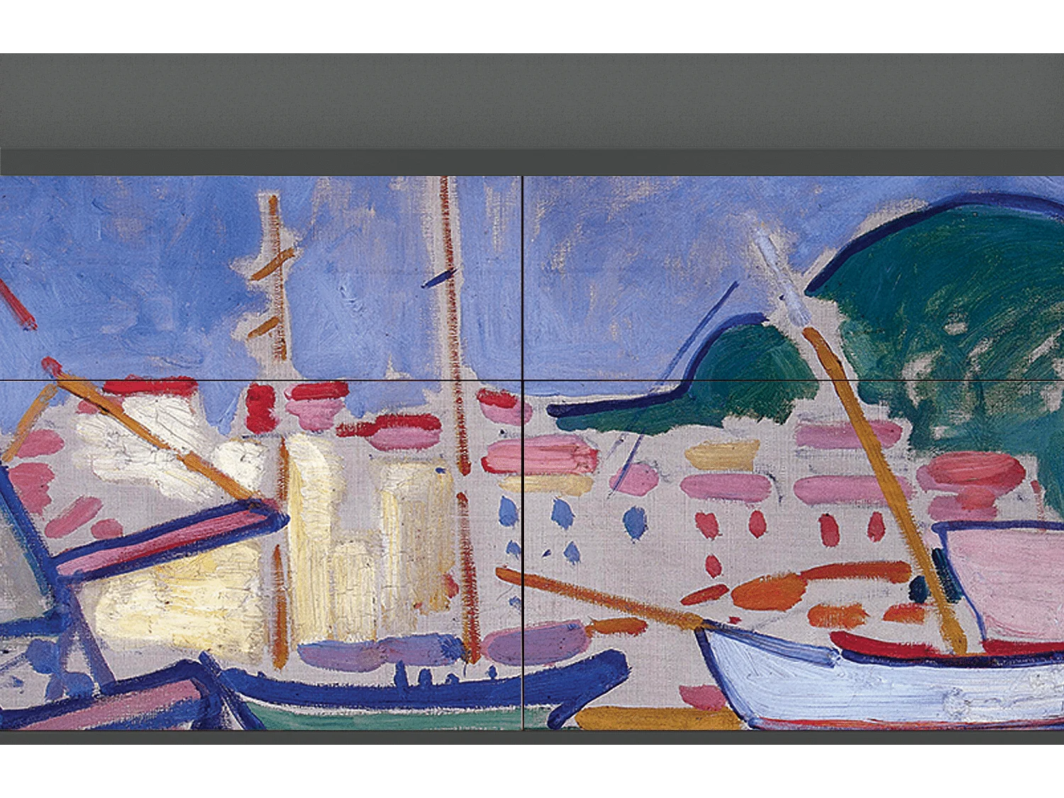 Kredens - 115x85x48 cm - BS4 - The Port of Collioure , Antracyt