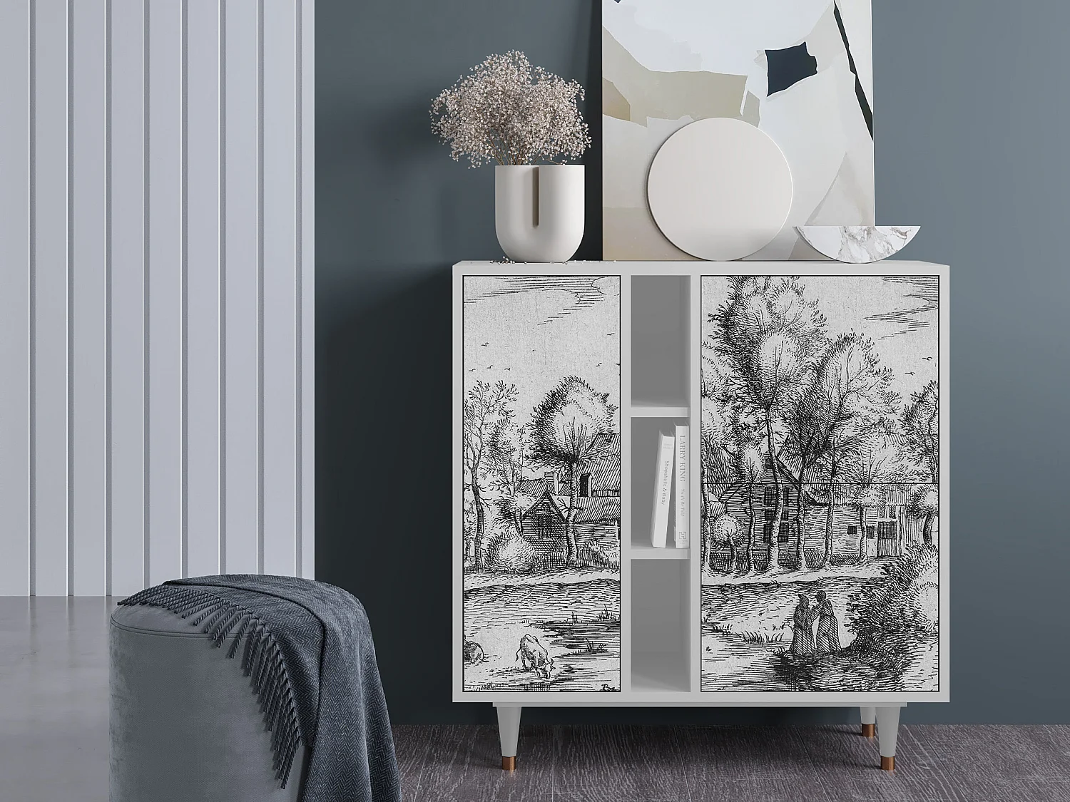 Buffet - 94х96х41 cm - BS5 - A Pond, Blanc