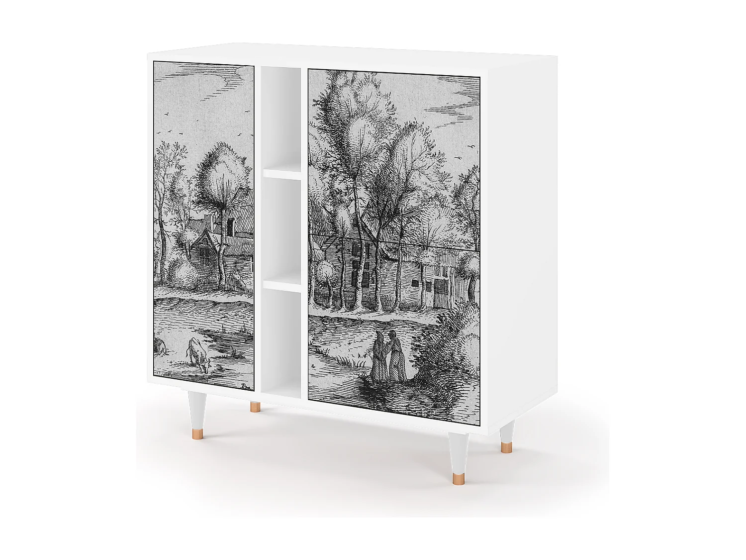 Buffet - 94х96х41 cm - BS5 - A Pond, Blanc