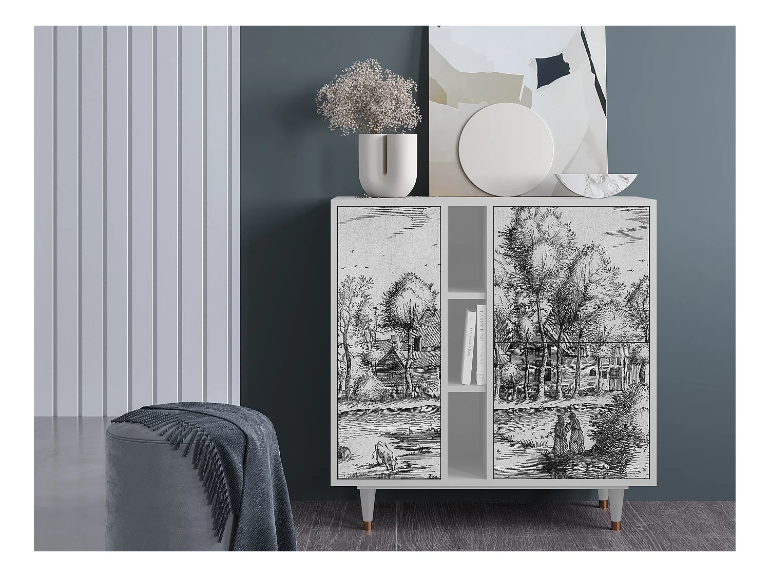 Buffet - 94х96х41 cm - BS5 - A Pond, Blanc