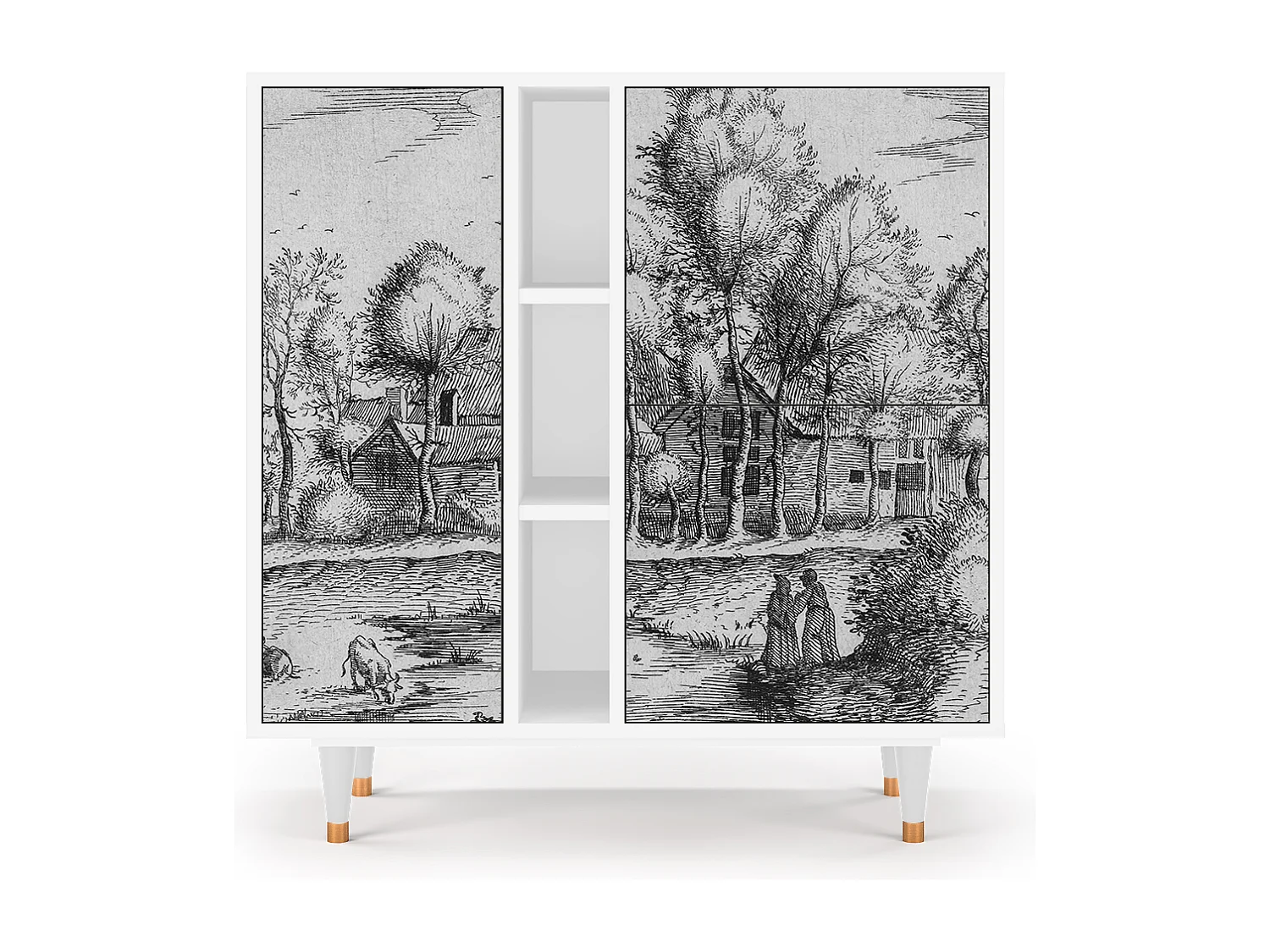 Buffet - 94х96х41 cm - BS5 - A Pond, Blanc