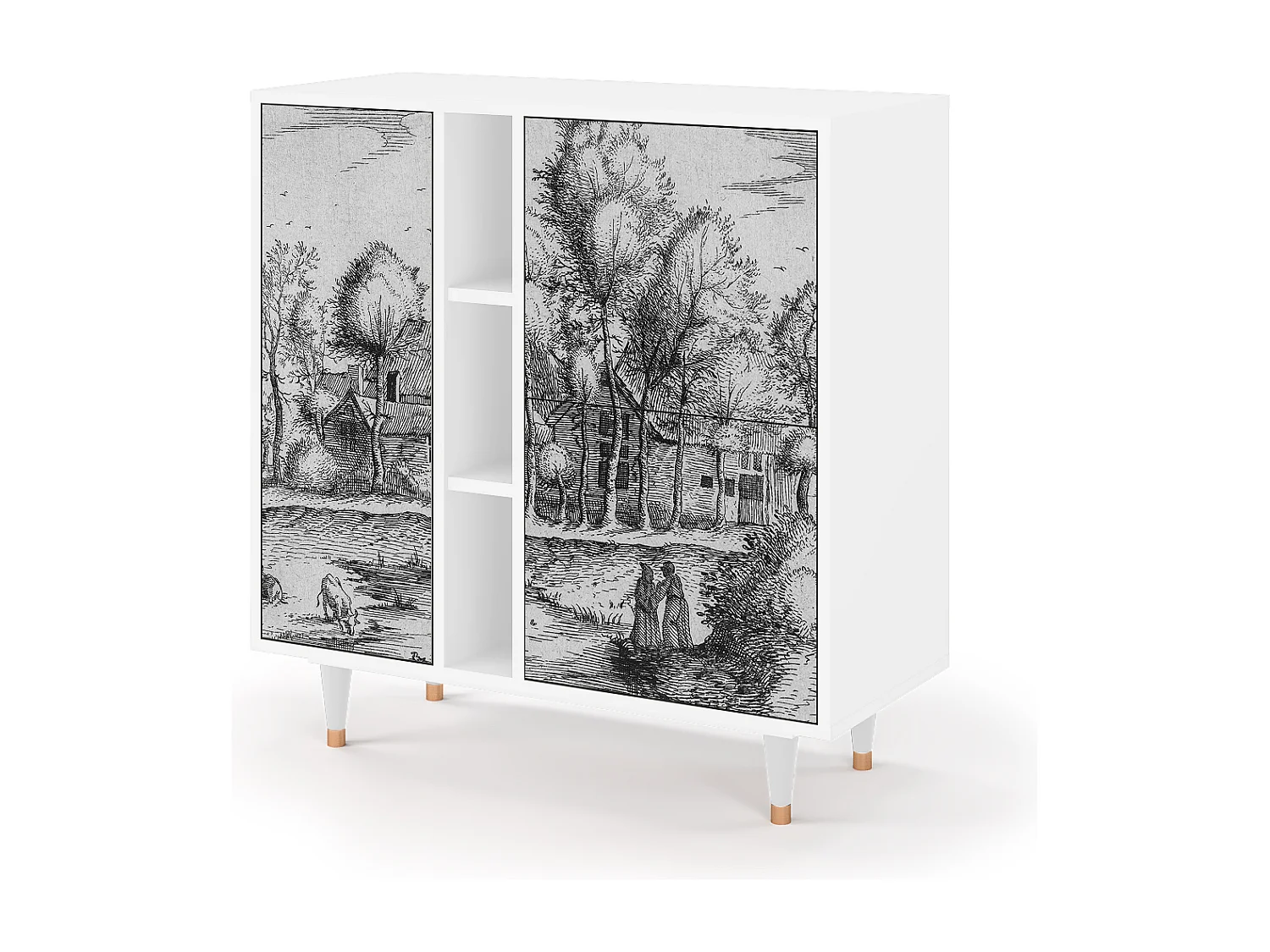 Buffet - 94х96х41 cm - BS5 - A Pond, Blanc