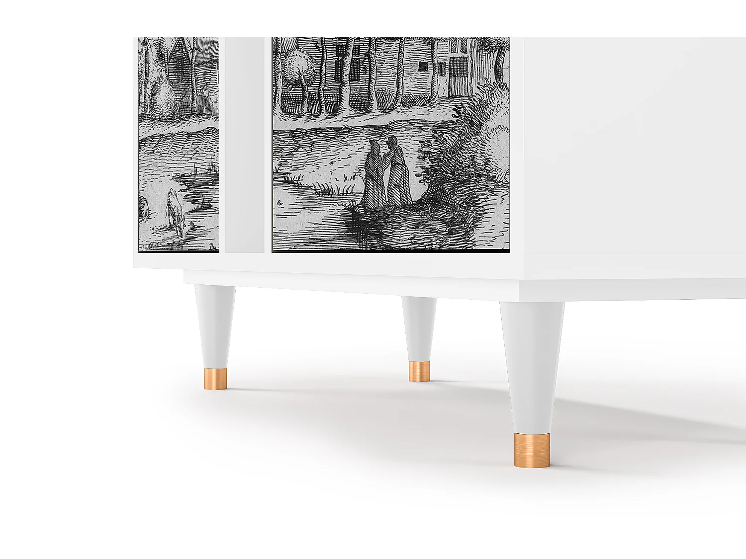 Buffet - 94х96х41 cm - BS5 - A Pond, Blanc