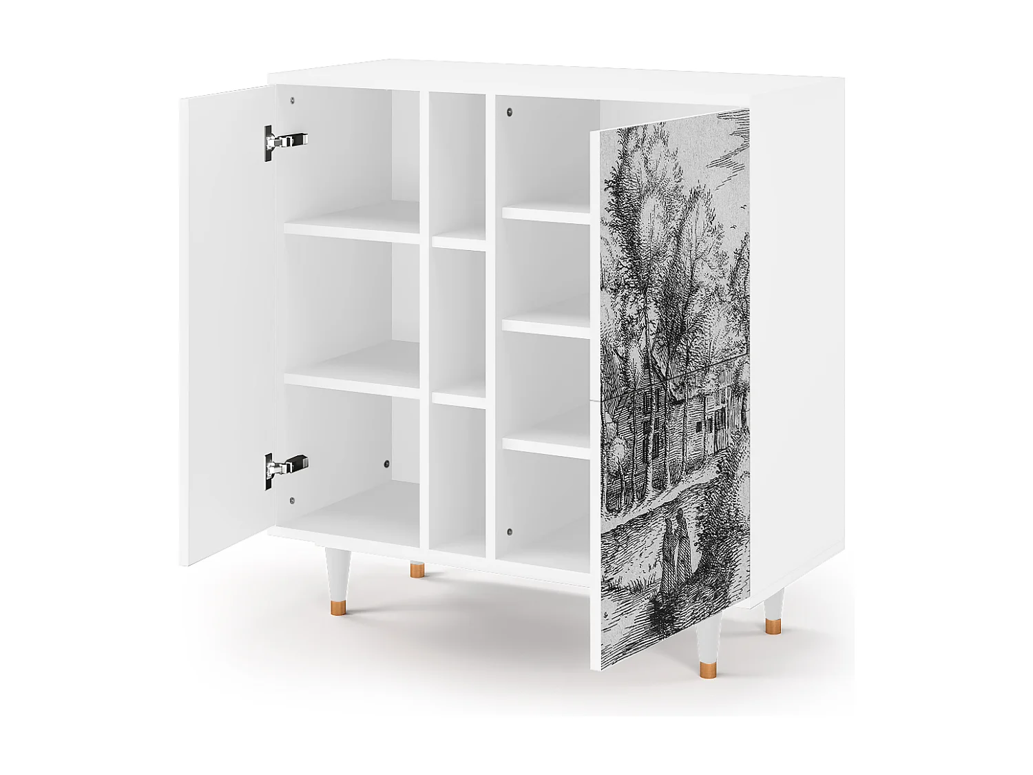 Buffet - 94х96х41 cm - BS5 - A Pond, Blanc