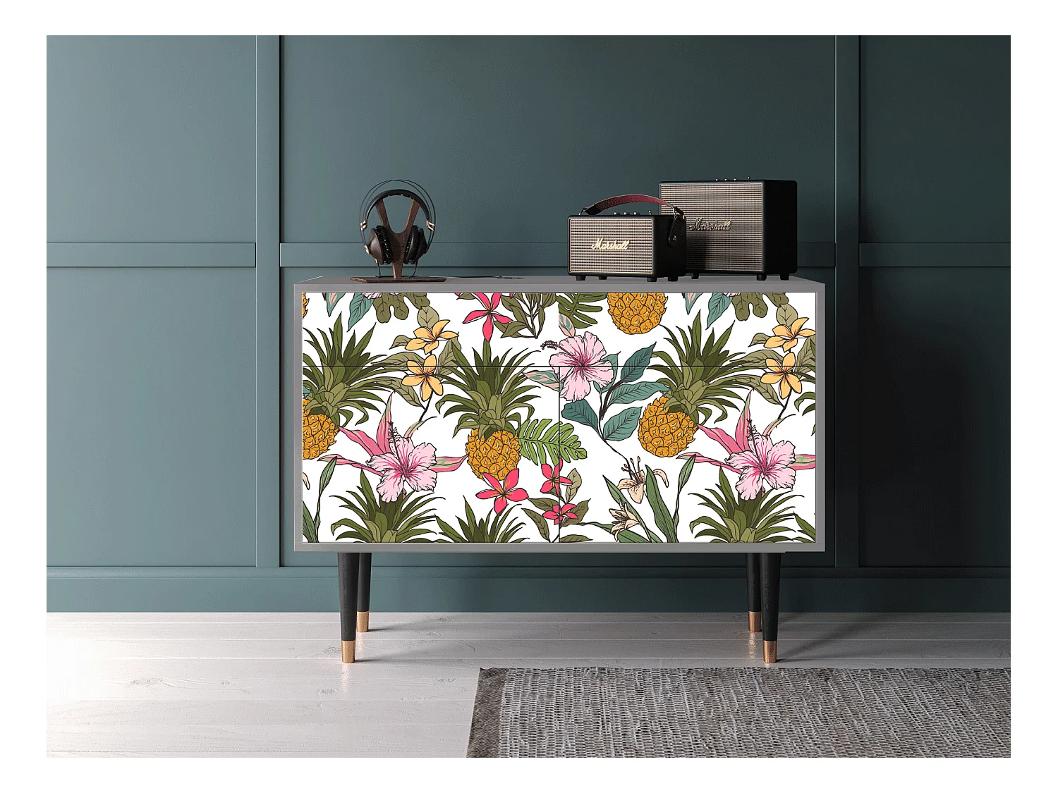 Buffet - 115x85x48 cm - BS4 - Estival Fruit, Gris