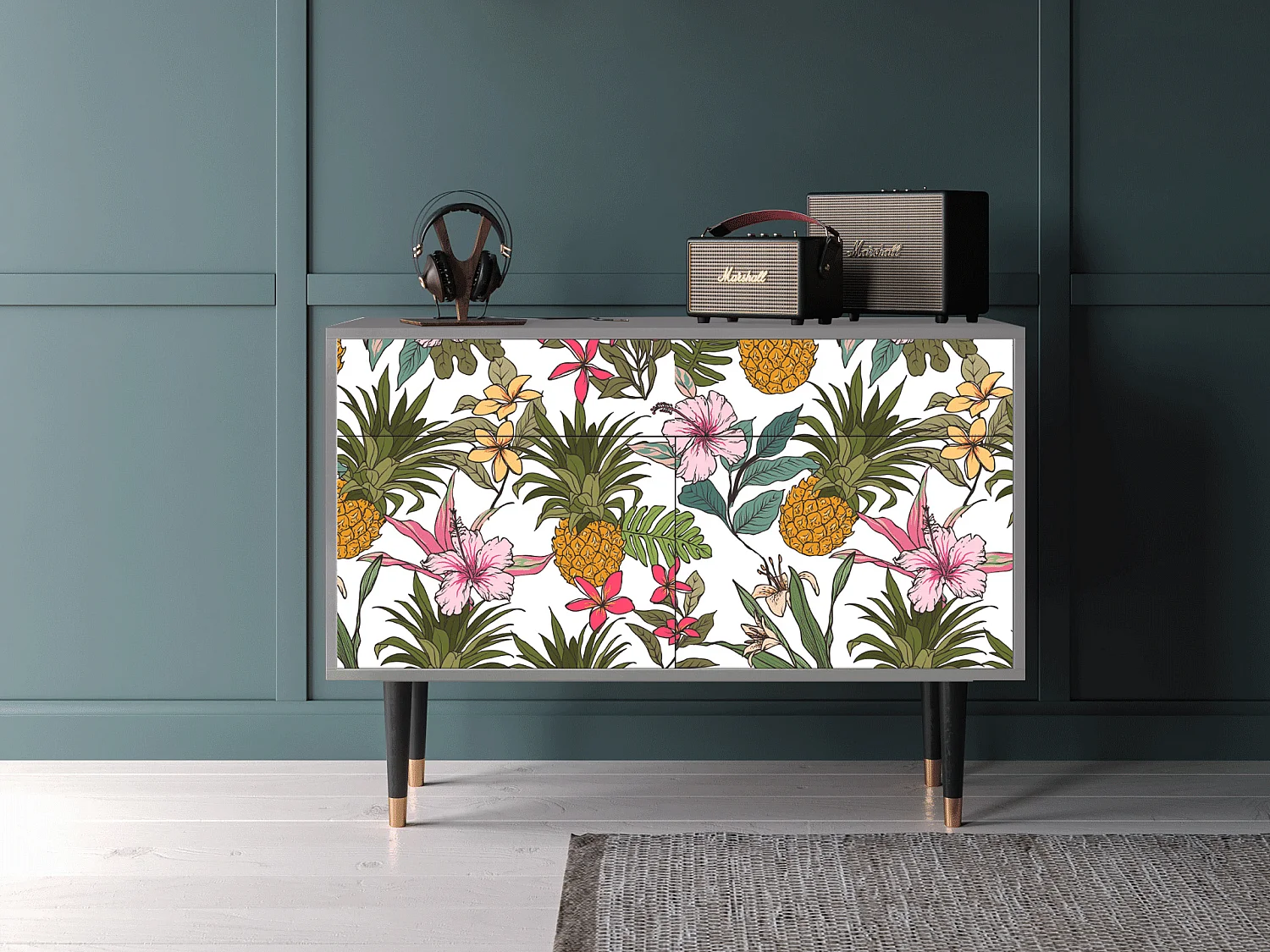 Aparador - 115x85x48 cm - BS4 - Estival Fruit, Cinza