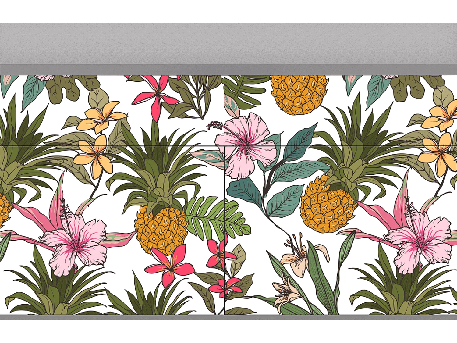 Dressoir - 115x85x48 cm - BS4 - Estival Fruit, Grijs