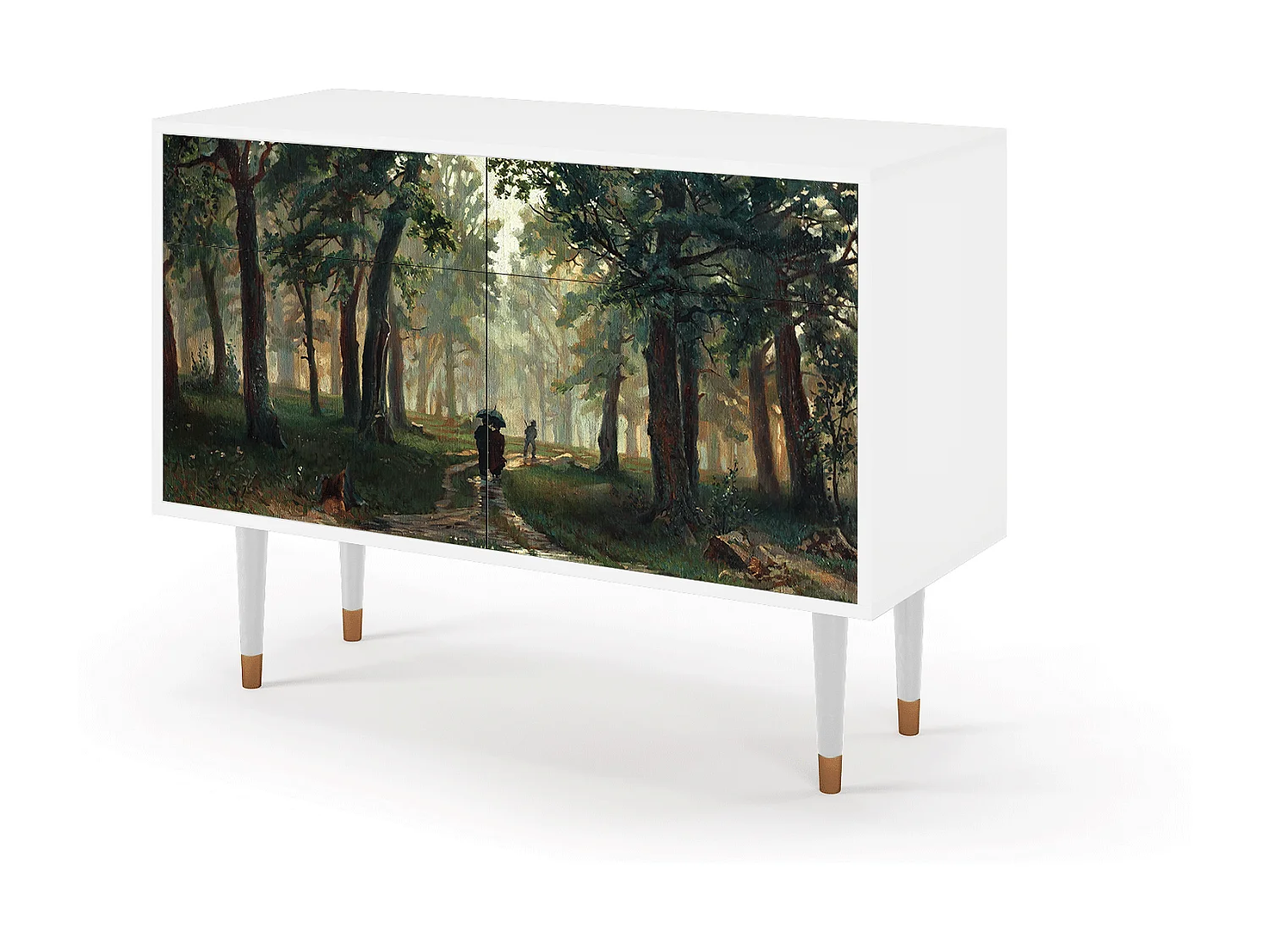 Aparador - 115x85x48 cm - BS4 -  Rain in the Oak Forest, Blanco