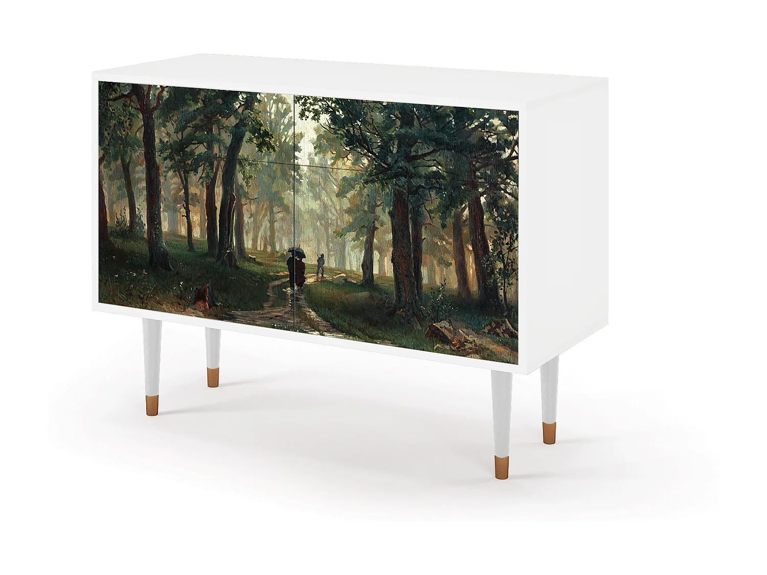 Buffet - 115x85x48 cm - BS4 -  Rain in the Oak Forest, Blanc