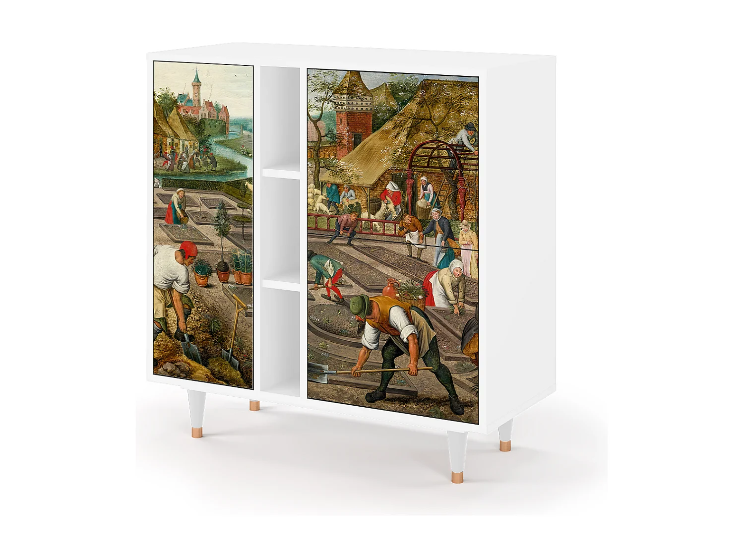 Kredens - 94х96х41 cm - BS5 - The Younger - Spring, Biały