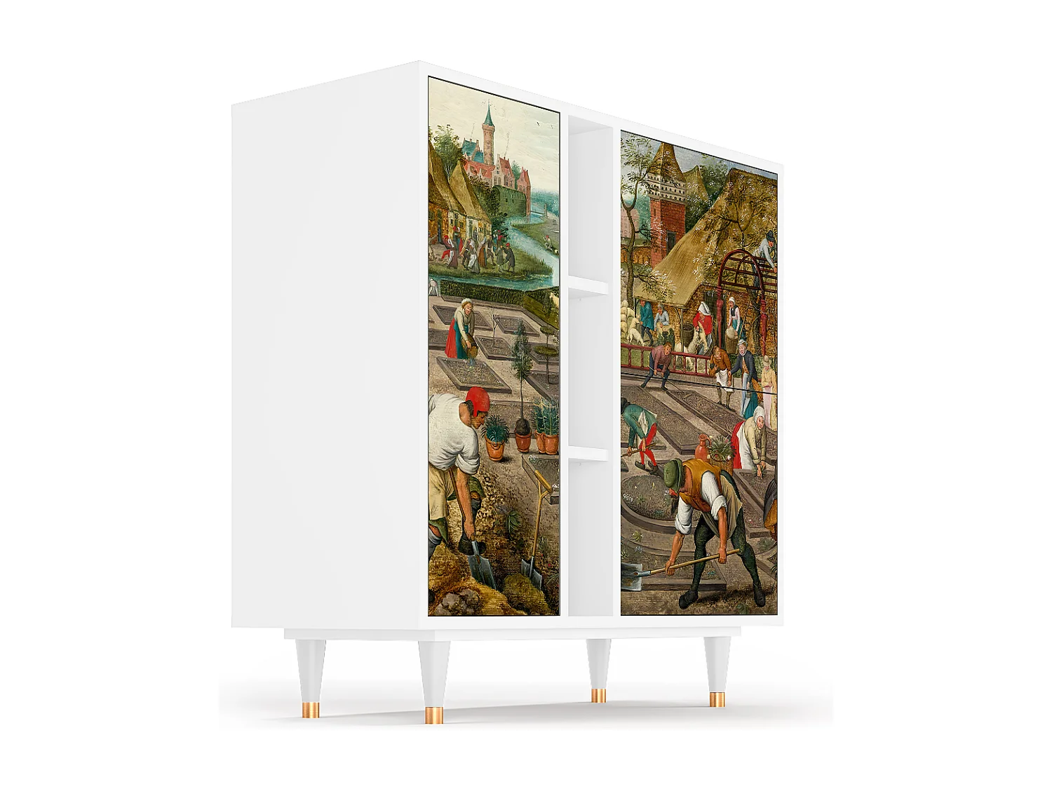 Credenza - 94х96х41 cm - BS5 - The Younger - Spring, Bianco