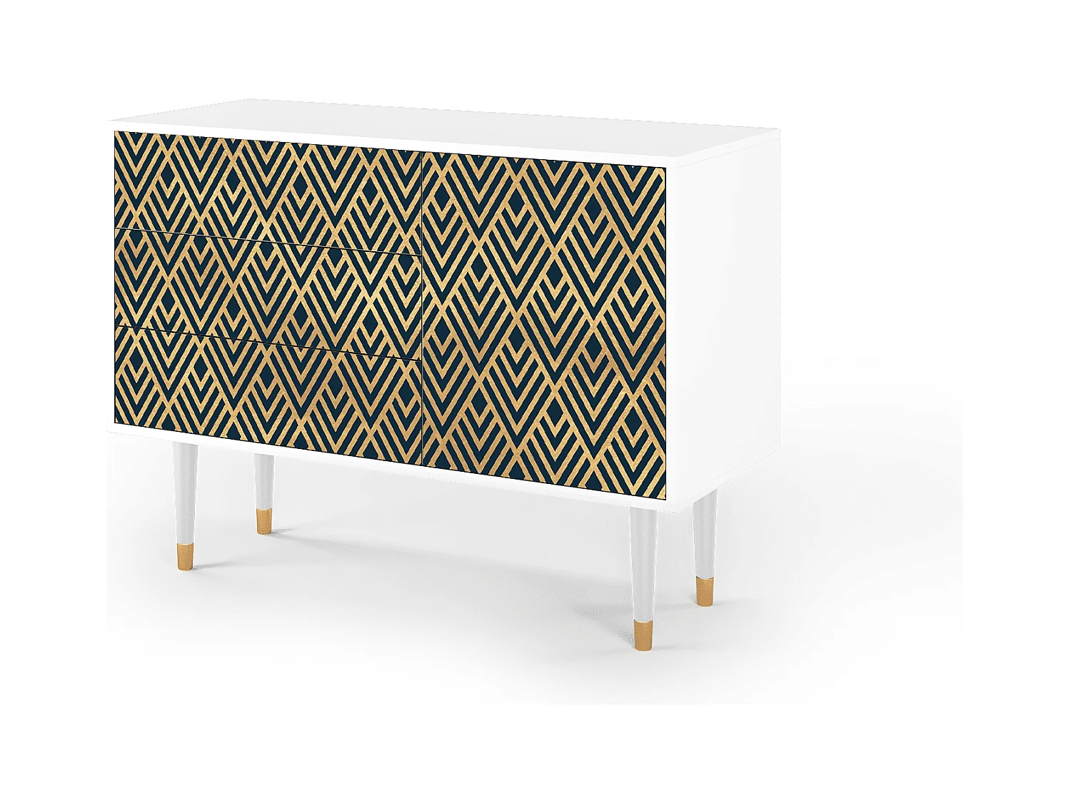 Buffet - 115х84х41 cm - S3 - Egypt Triangles, Blanc