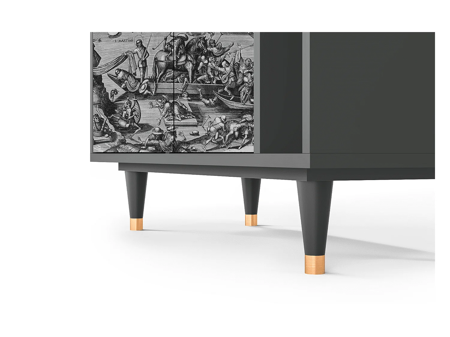 Sideboard - 96х110х41 cm - BS6 - Saint Martin, Anthrazit