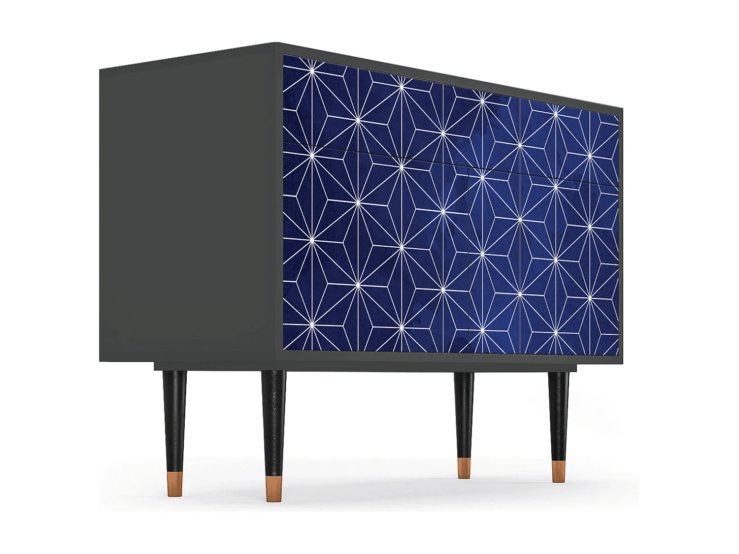Dressoir - 115x85x48 cm - BS4 - Milky Way, Antraciet
