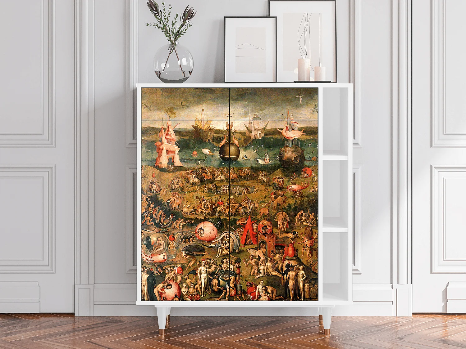 Sideboard - 96х110х41 cm - BS6 - Garden of Delights , Weiß