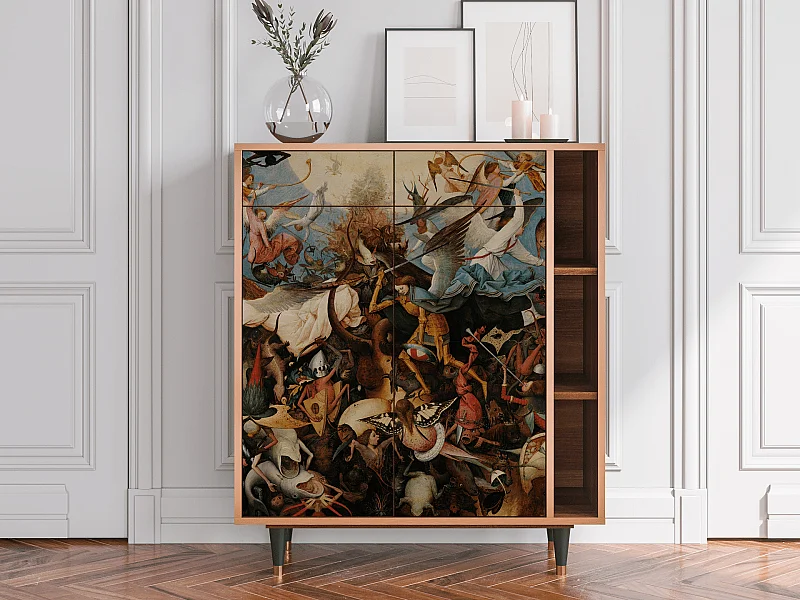 Kredens - 96х110х41 cm - BS6 - The Fall, Orzech