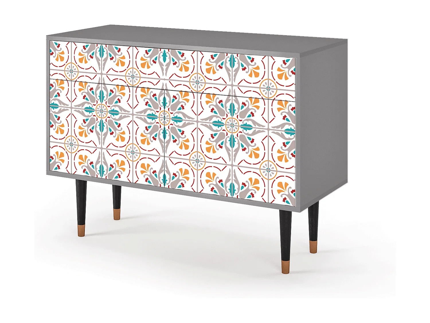 Aparador - 115x85x48 cm - BS4 - Spring Ceramics, Cinza