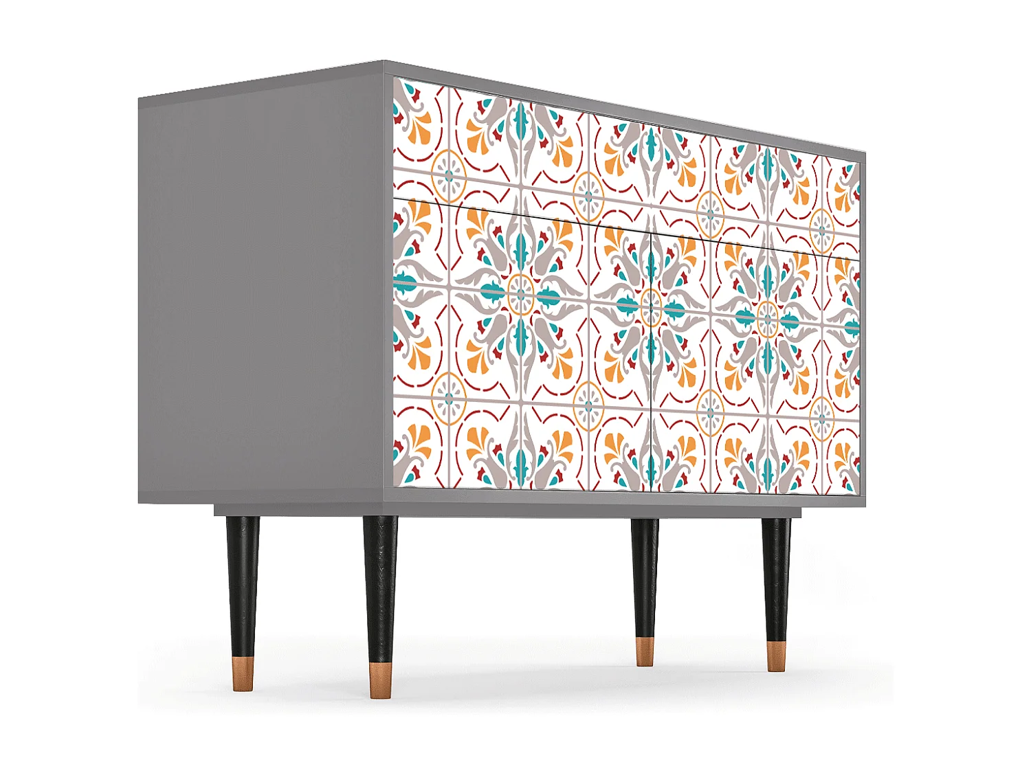 Aparador - 115x85x48 cm - BS4 - Spring Ceramics, Cinza