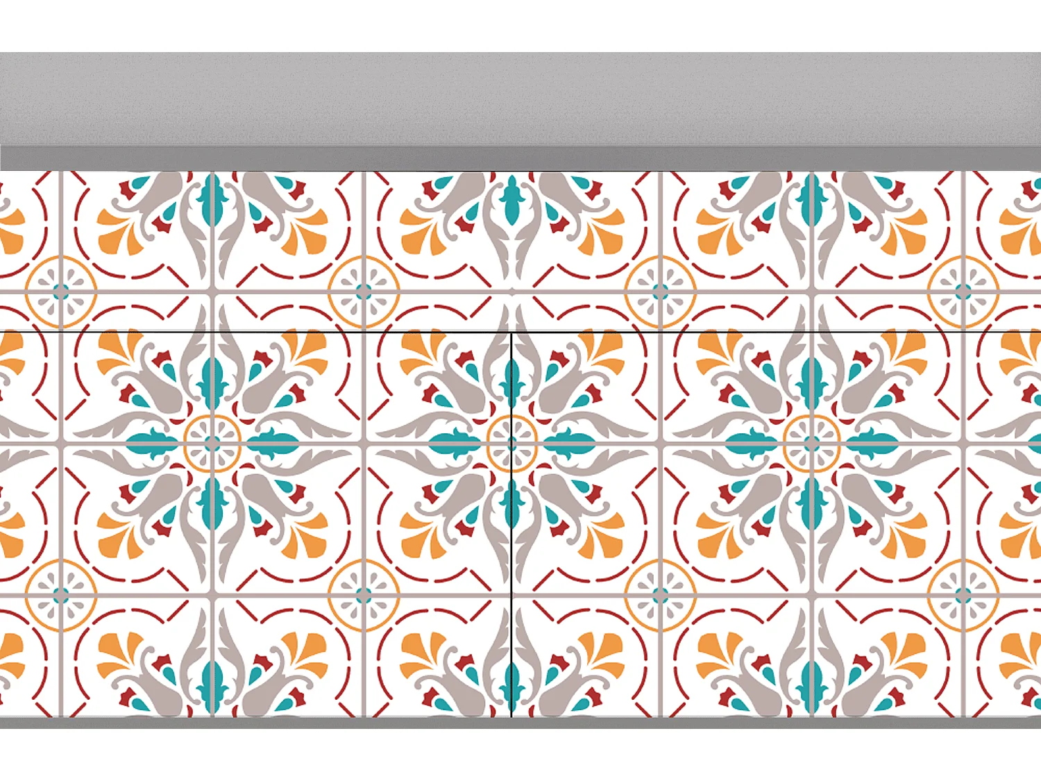 Aparador - 115x85x48 cm - BS4 - Spring Ceramics, Cinza