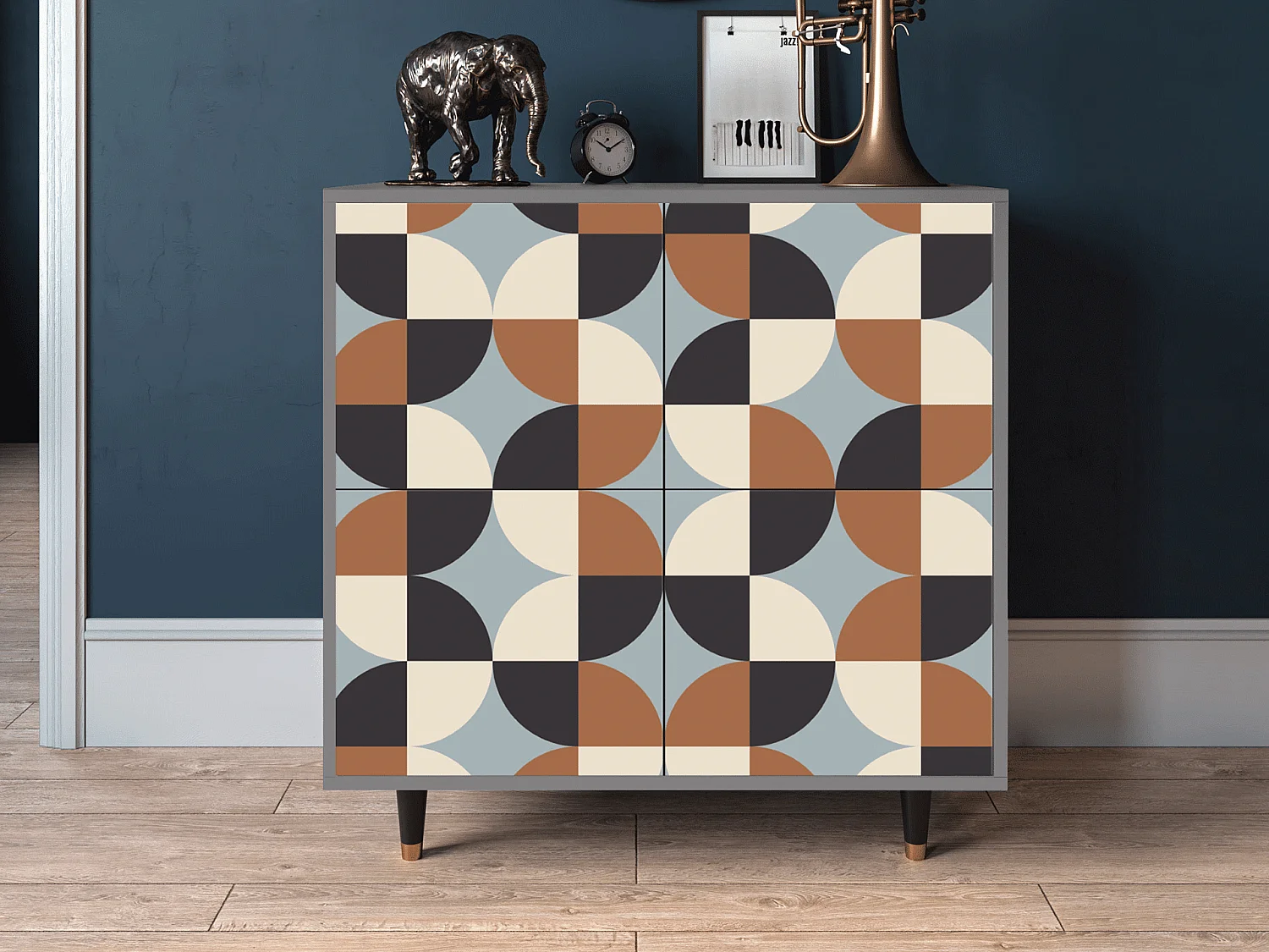 Buffet - 94x96x48 cm - BS3 - Brown Sensation, Gris