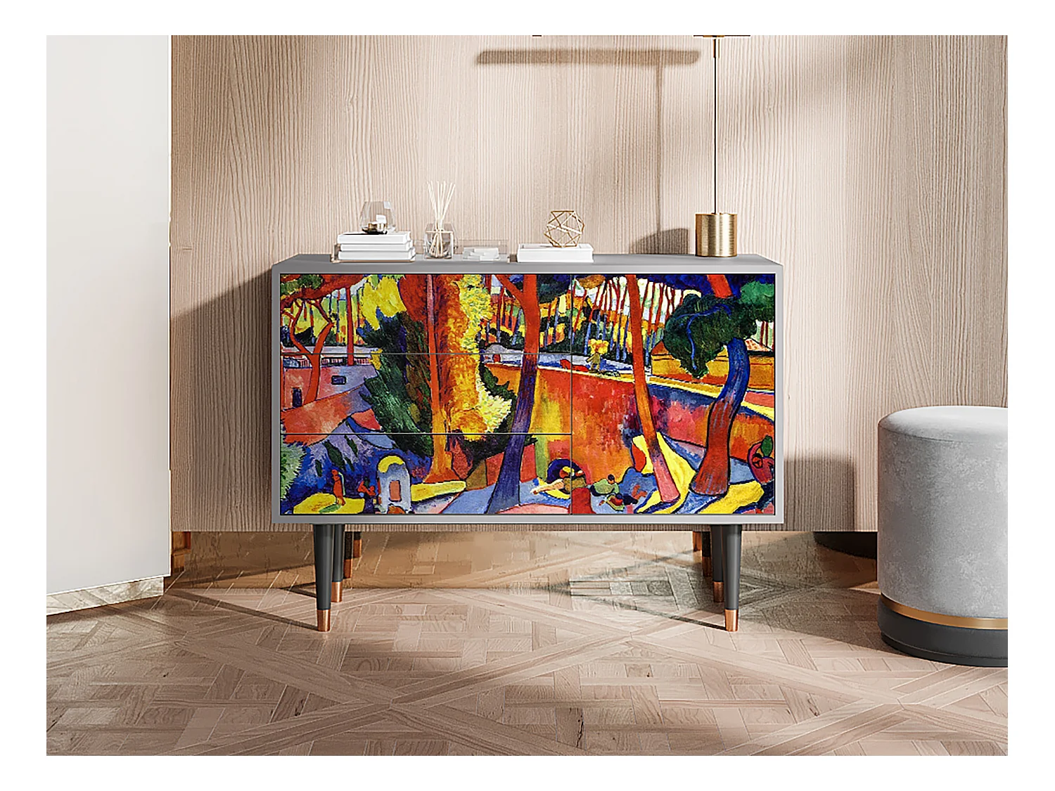 Buffet - 115х84х41 cm - S3 - The Turning Road, Gris