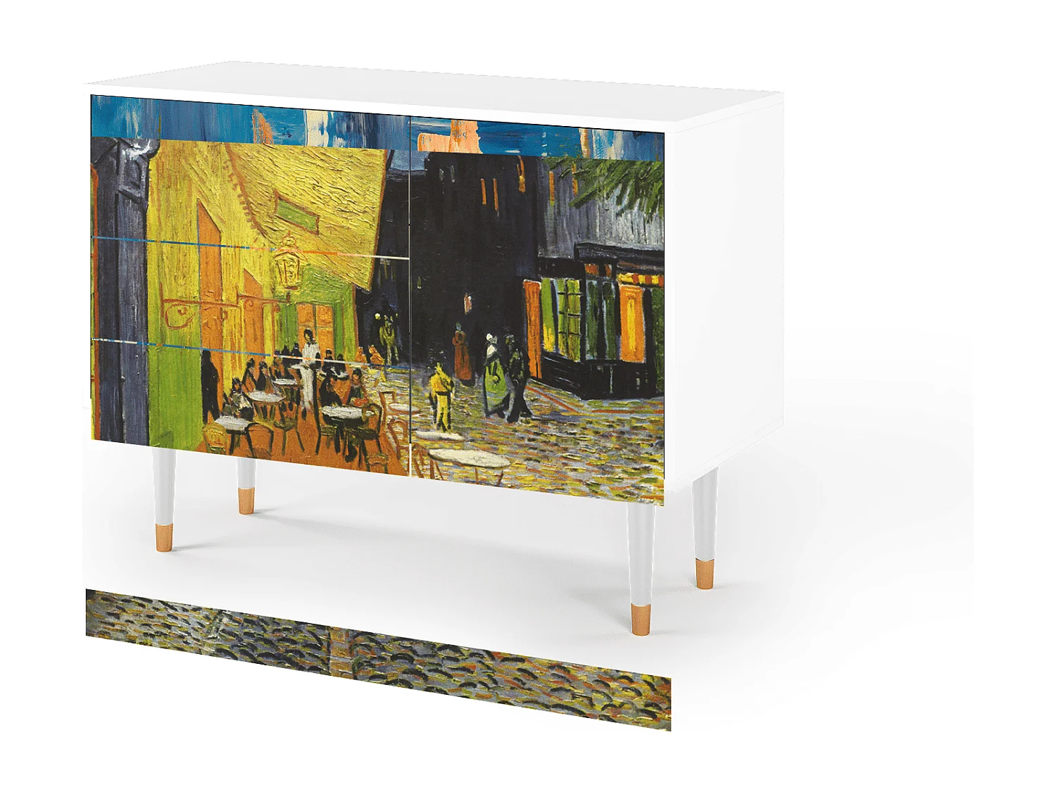 Dressoir - 115х84х41 cm - S3 - Café Terrace at Night, Wit