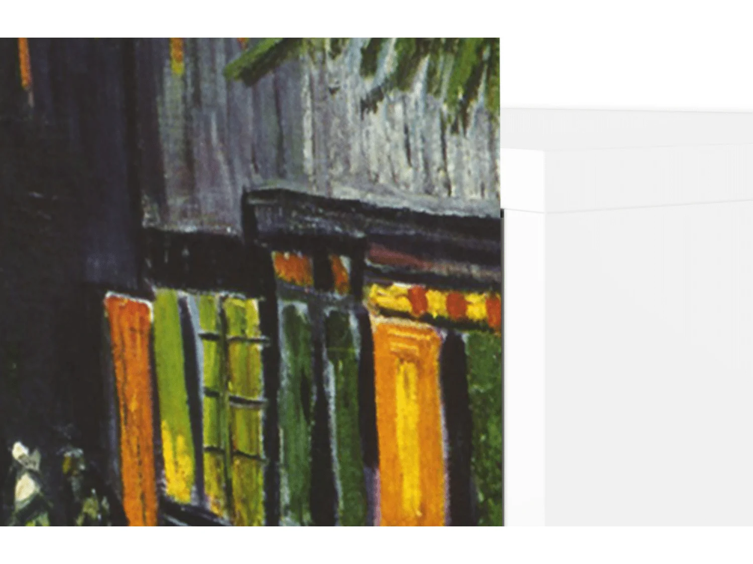 Kredens - 115х84х41 cm - S3 - Café Terrace at Night, Biały