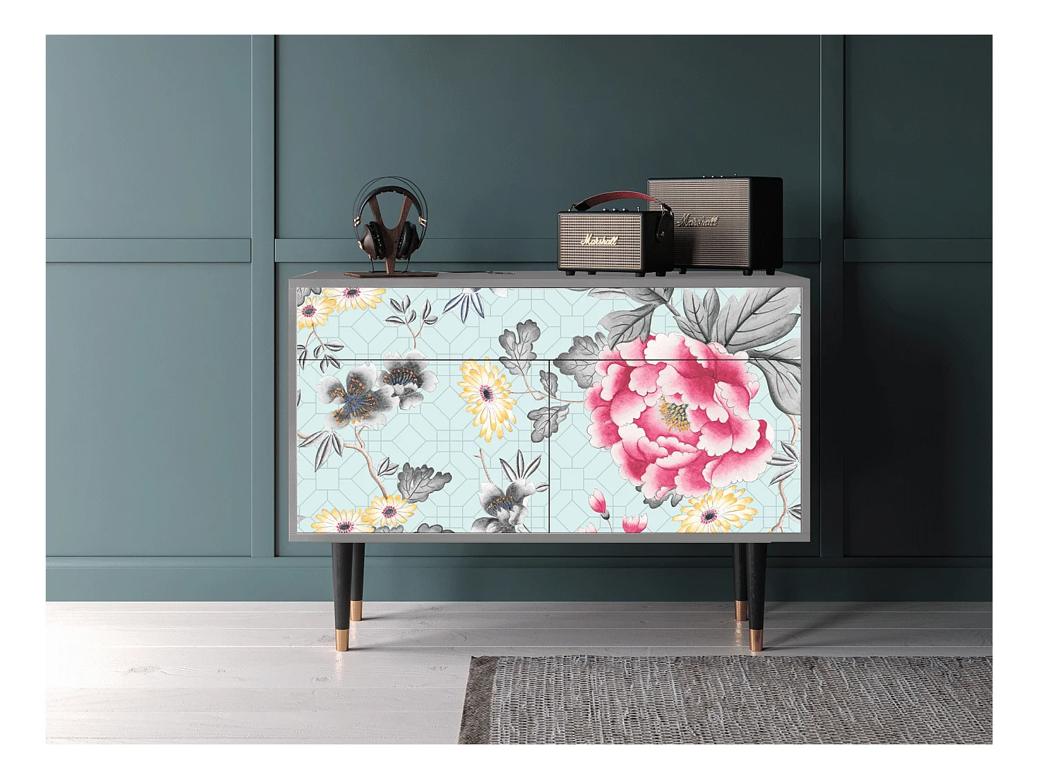 Buffet - 115x85x48 cm - BS4 - Sky Garden, Gris