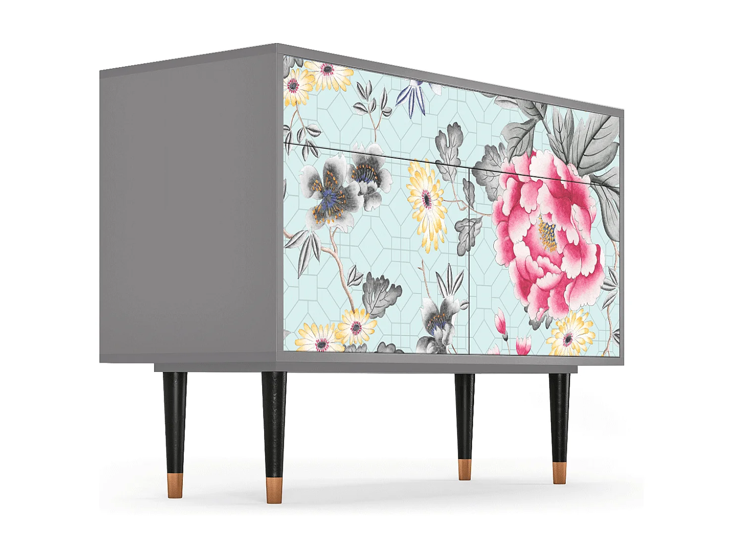 Buffet - 115x85x48 cm - BS4 - Sky Garden, Gris