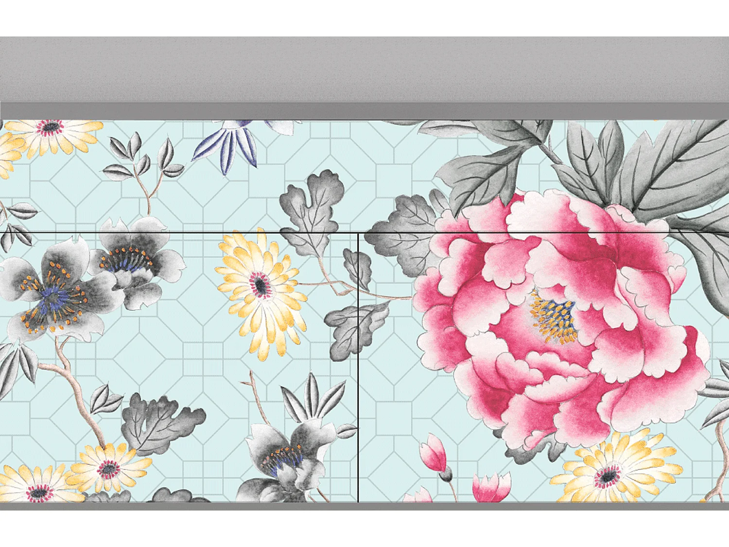 Buffet - 115x85x48 cm - BS4 - Sky Garden, Gris