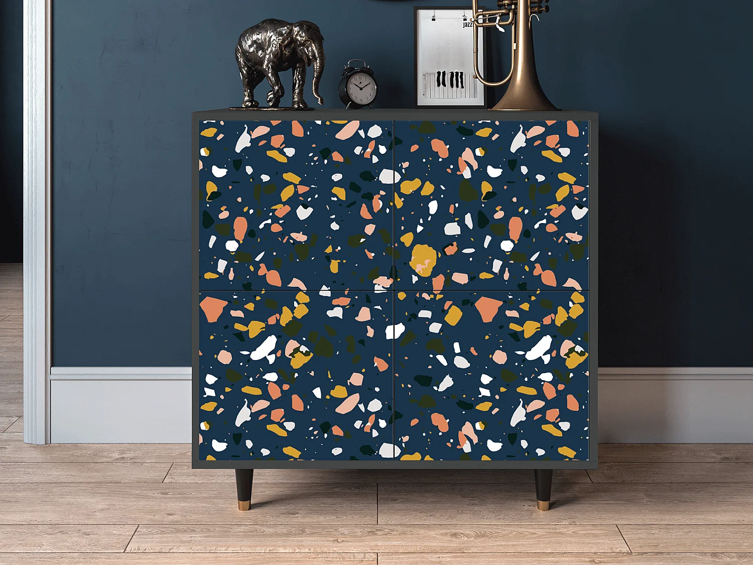 Sideboard - 94x96x48 cm - BS3 - Night Sky Langhterns, Anthrazit