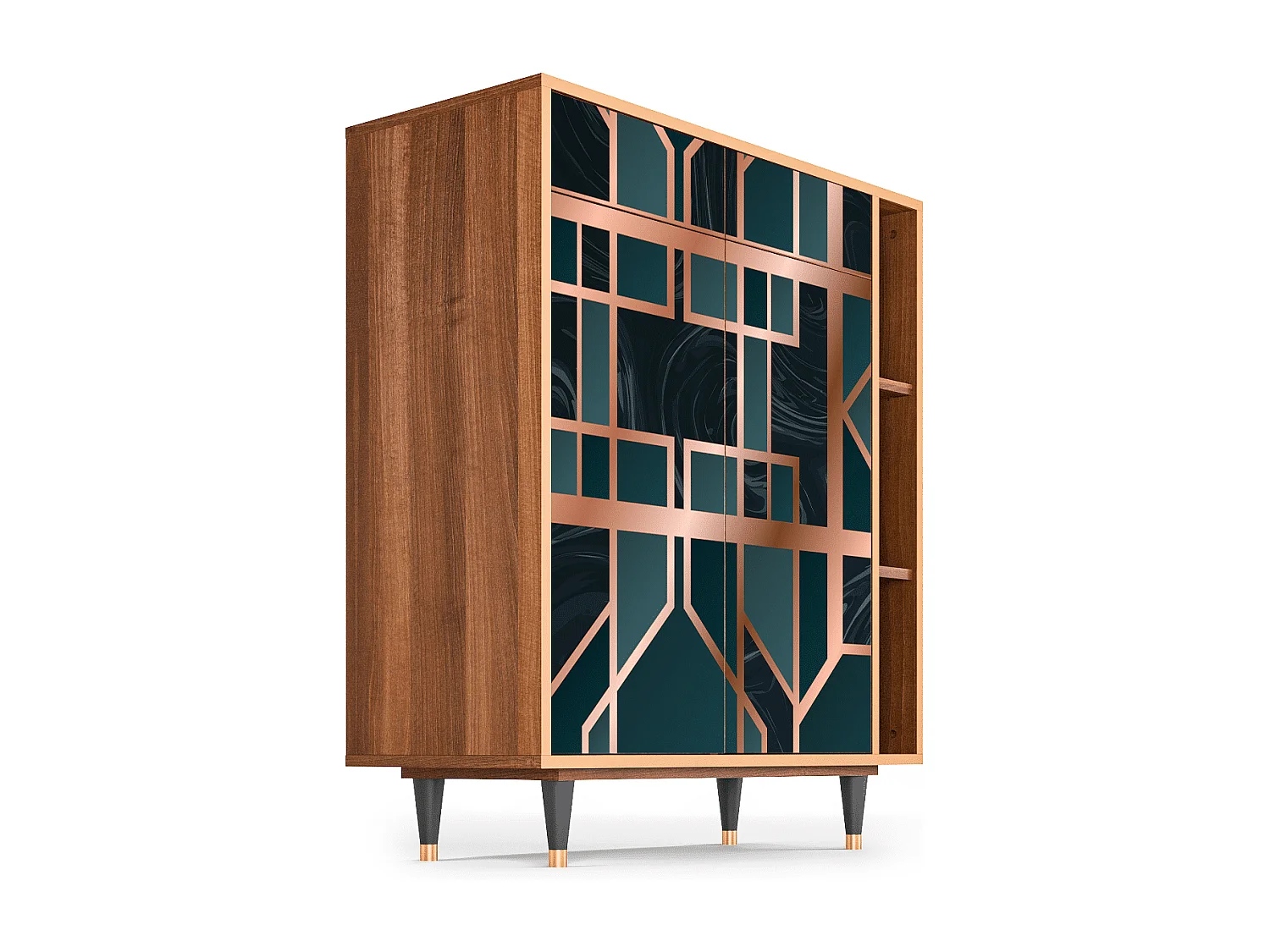 Buffet - 96х110х41 cm - BS6 - Emerald Metro, Noyer