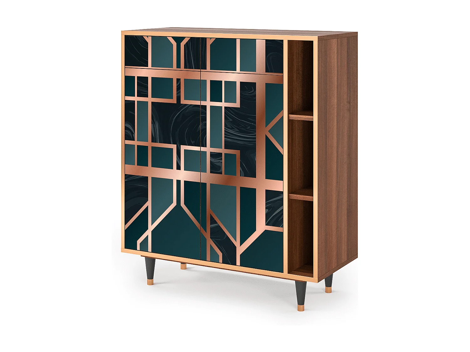 Aparador - 96х110х41 cm - BS6 - Emerald Metro, Nogal