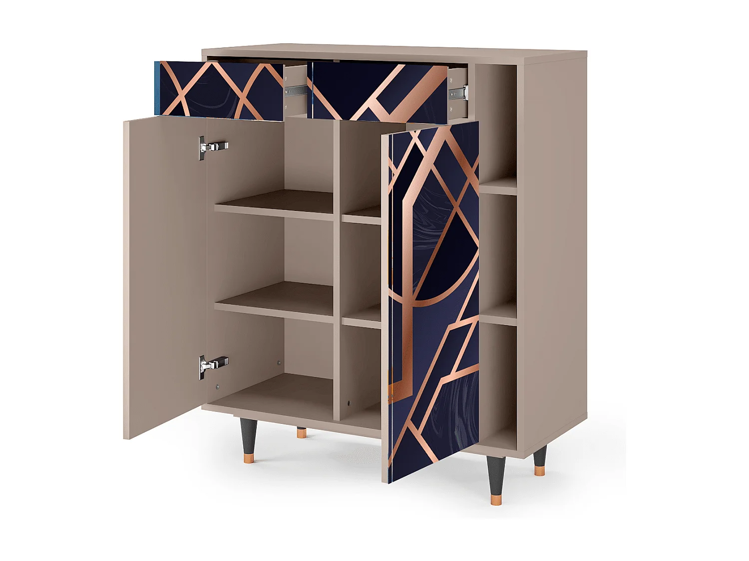 Buffet - 96х110х41 cm - BS6 - Purple Temple, Latte