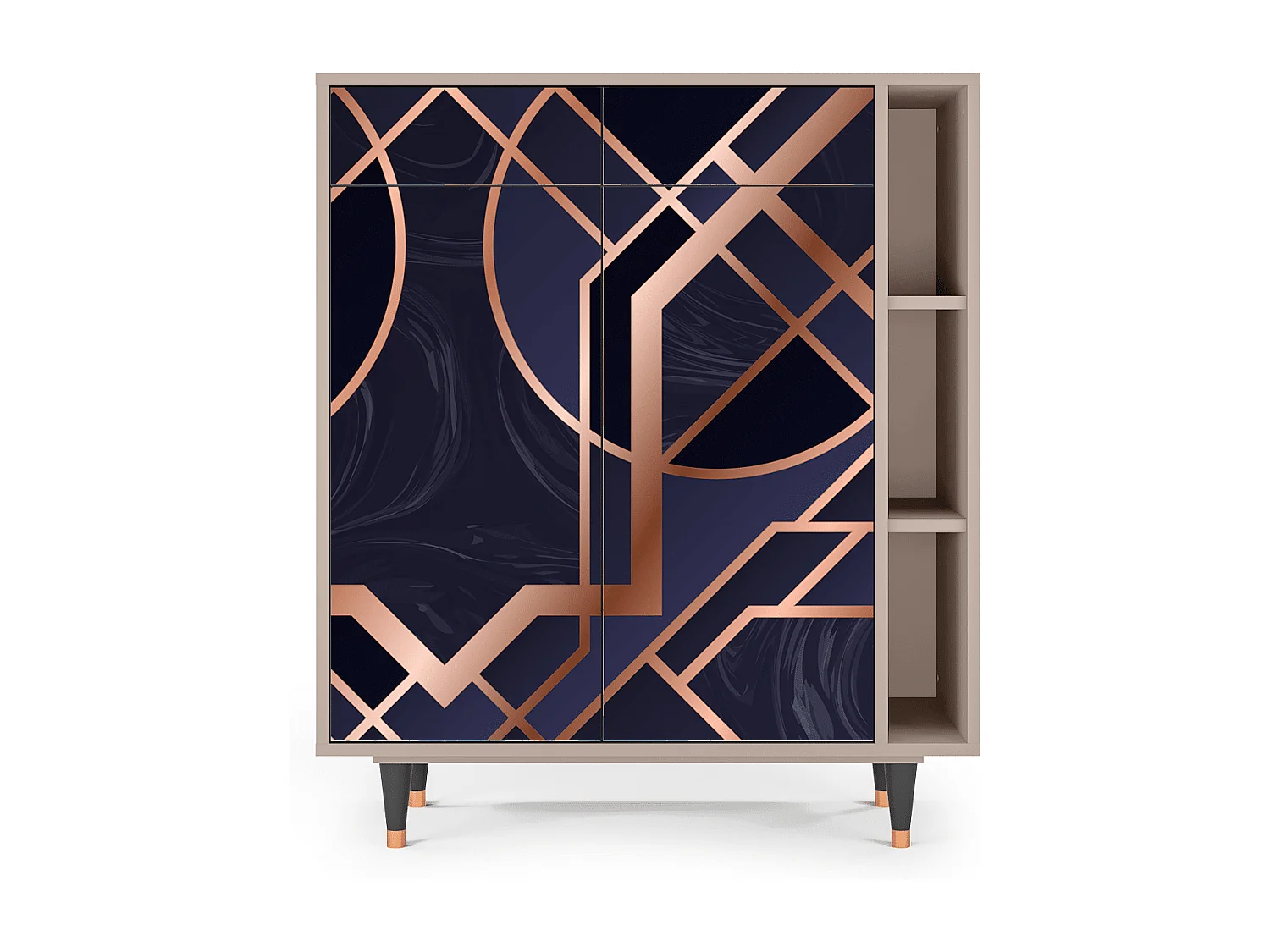 Credenza - 96х110х41 cm - BS6 - Purple Temple, Latte