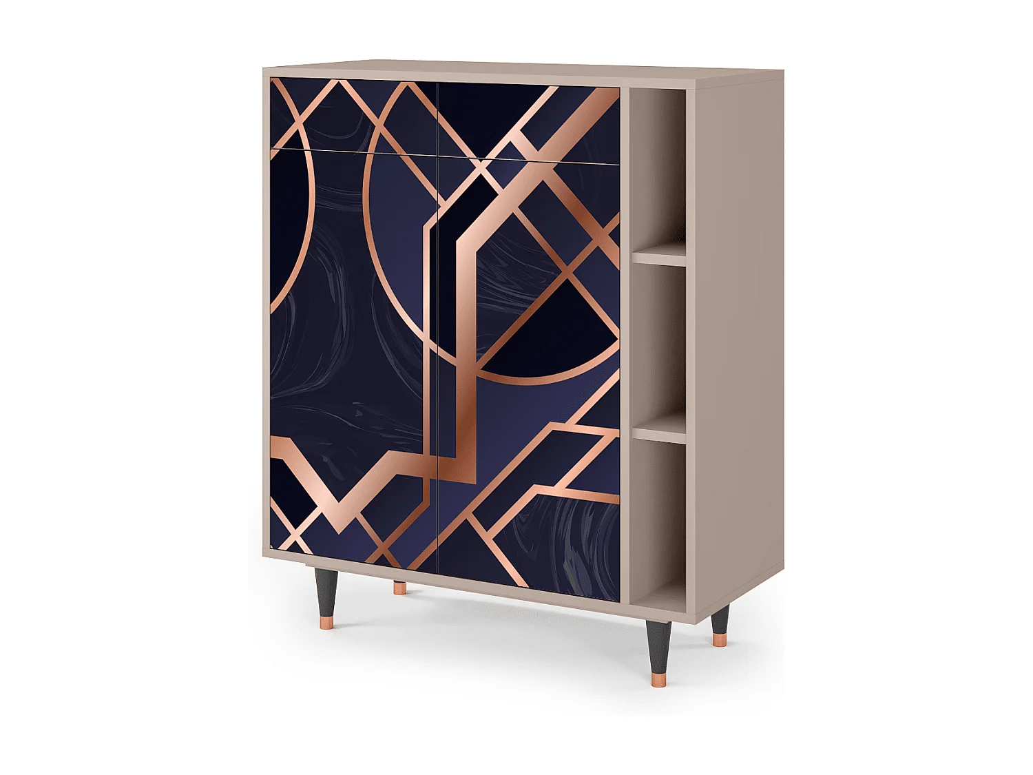 Credenza - 96х110х41 cm - BS6 - Purple Temple, Latte