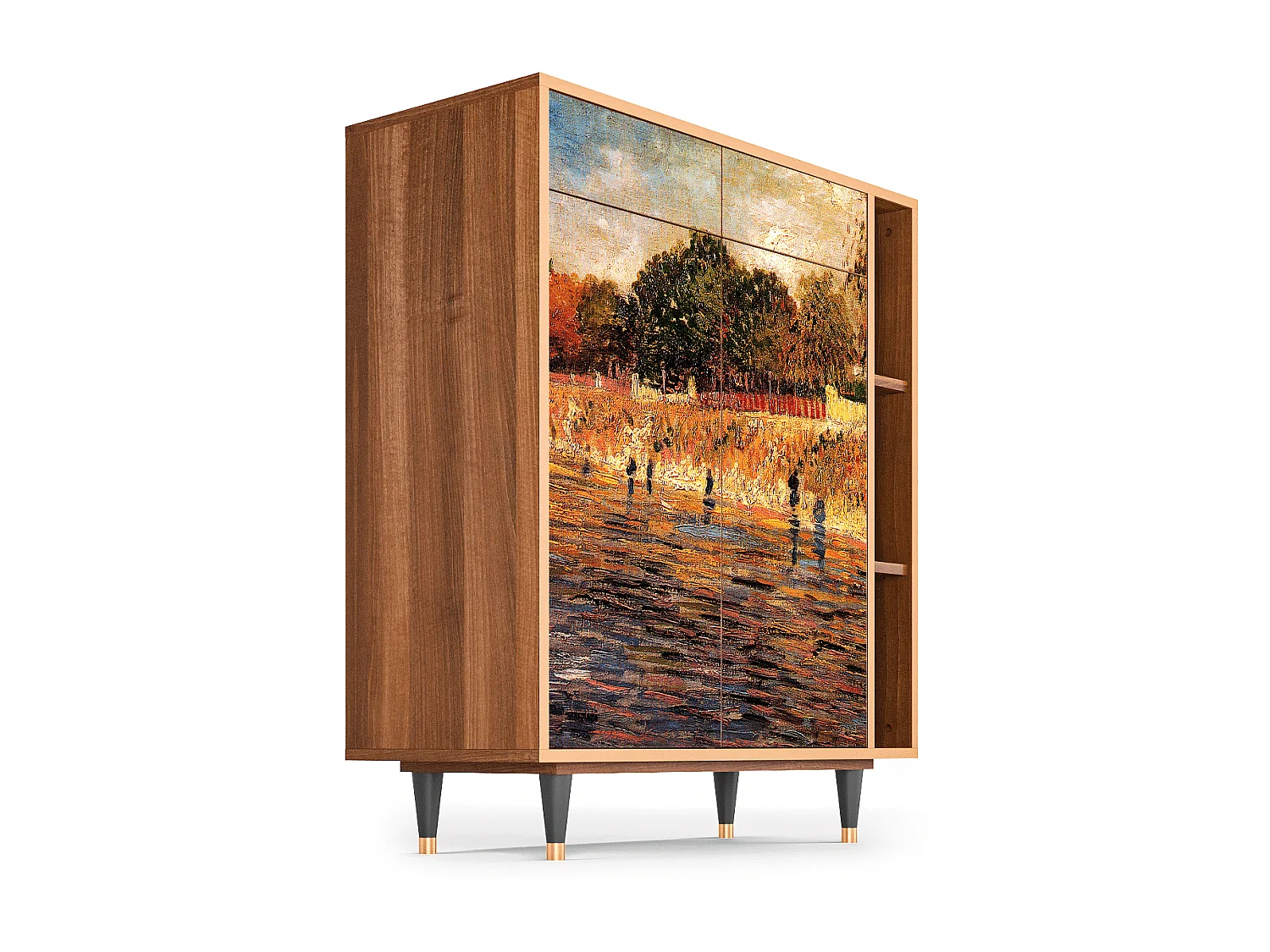 Sideboard - 96х110х41 cm - BS6 - The Banks, Walnuss