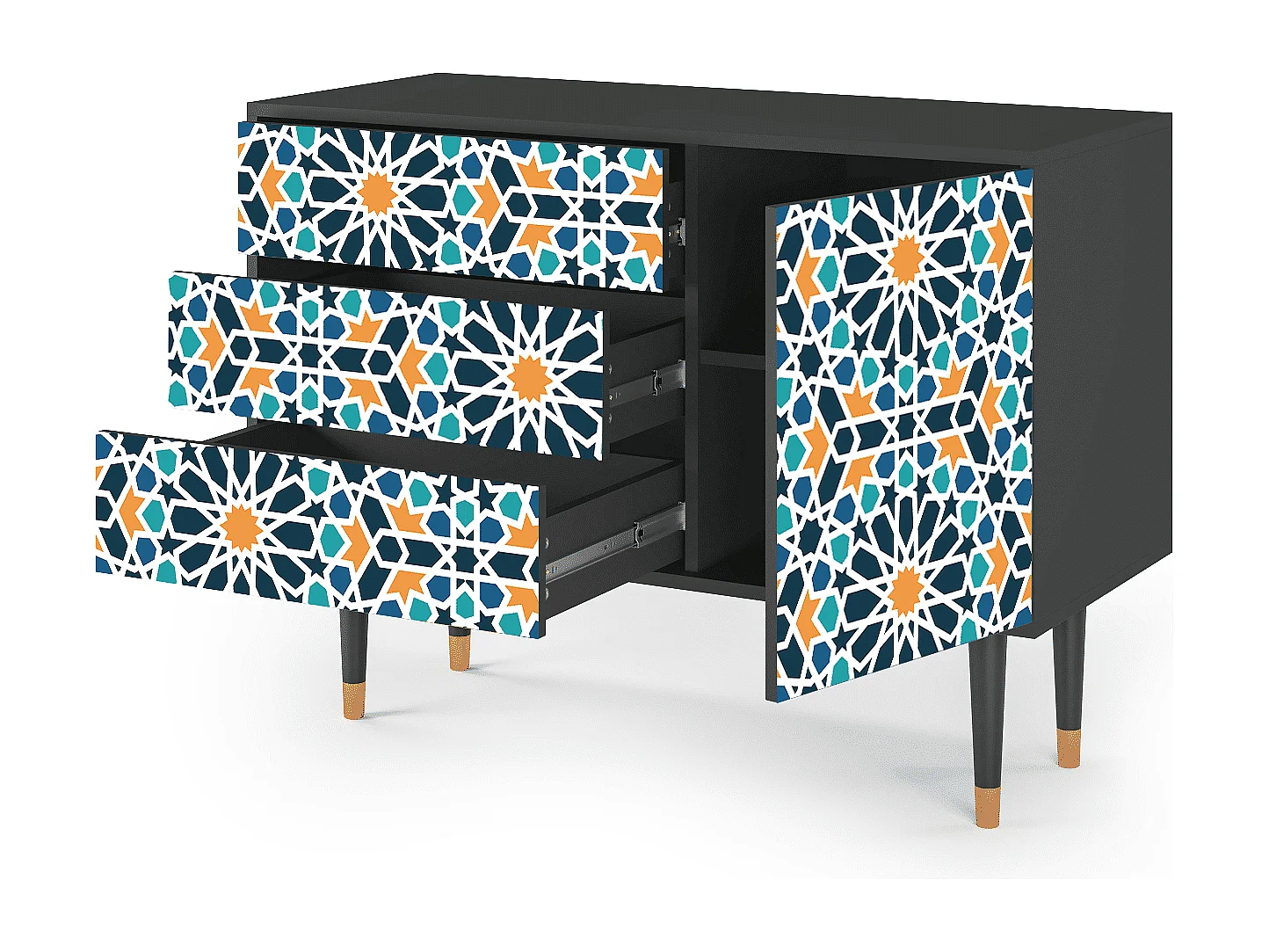 Credenza - 115х84х41 cm - S3 - Kaleidoscope, Antracite