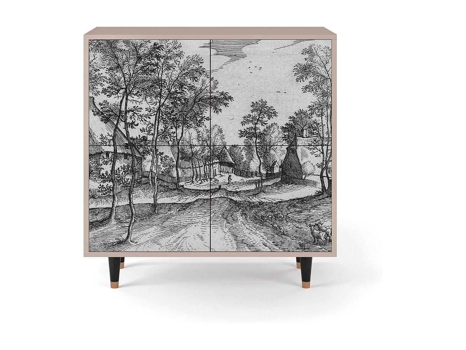 Sideboard - 94x96x48 cm - BS3 - Village Road, Latte