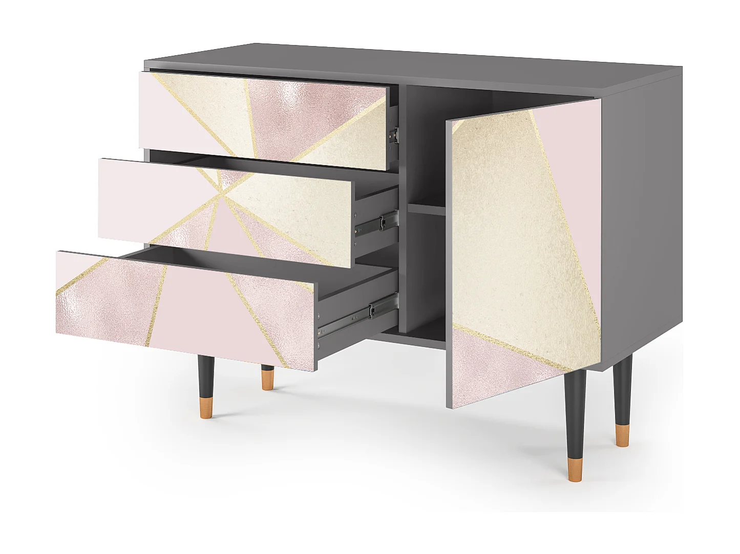 Credenza - 115х84х41 cm - S3 - Cosmopolitan Diva, Grigio