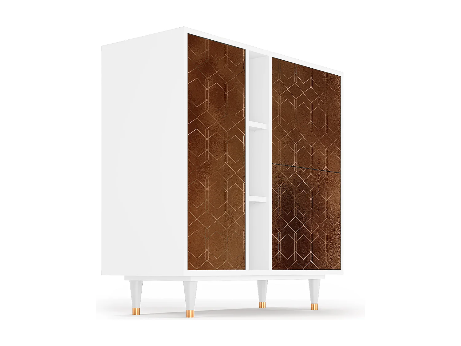 Buffet - 94х96х41 cm - BS5 - Chocolate Bar, Blanc