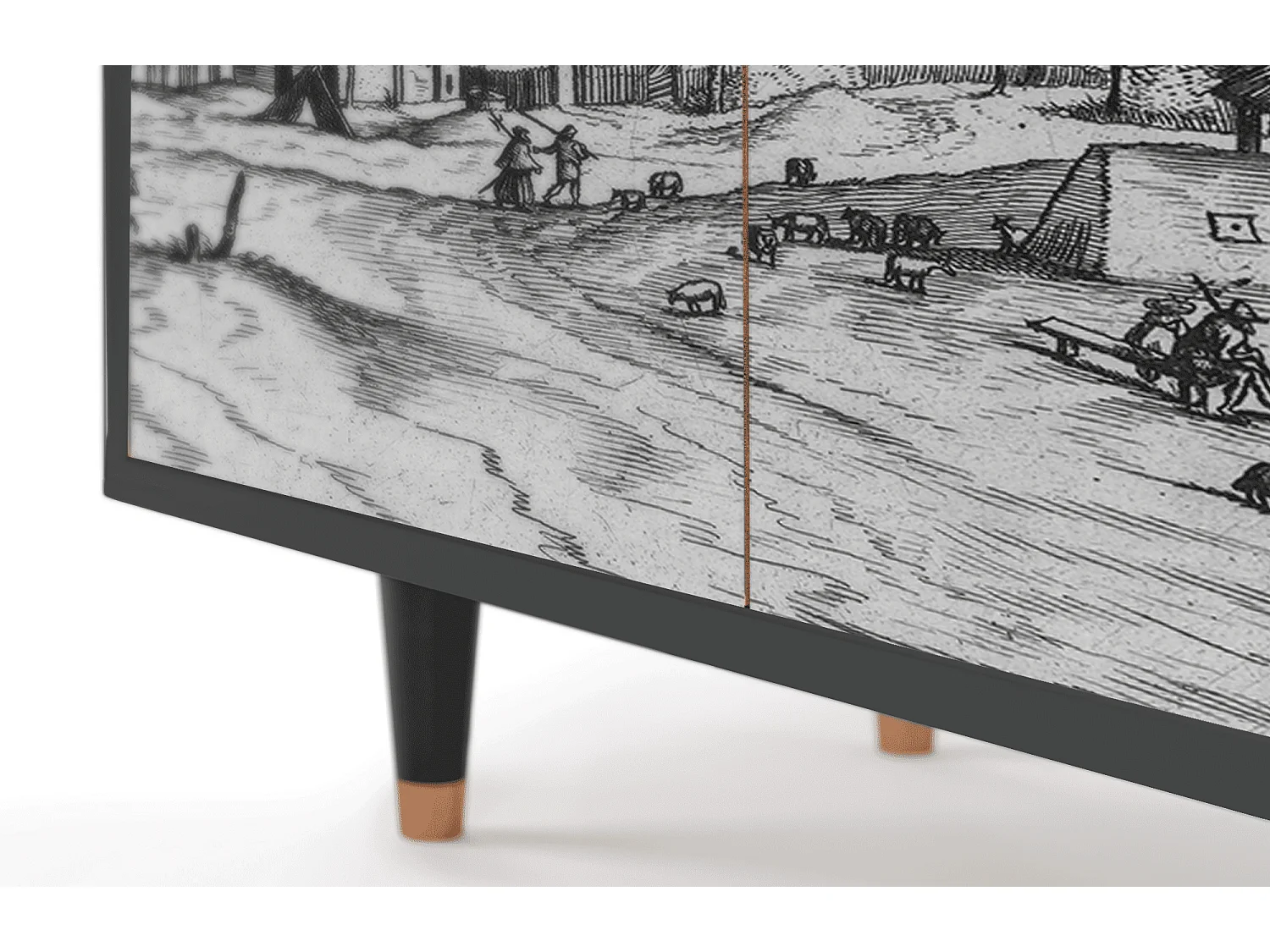 Sideboard - 94x96x48 cm - BS3 - Country Village, Anthrazit