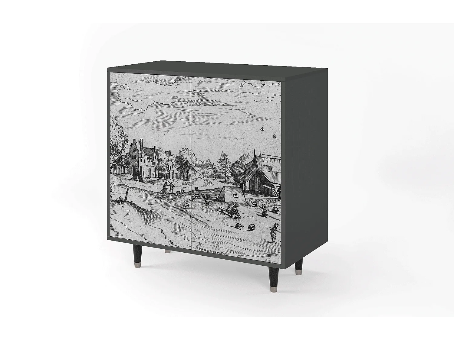 Buffet - 94x96x48 cm - BS3 - Country Village, Anthracite