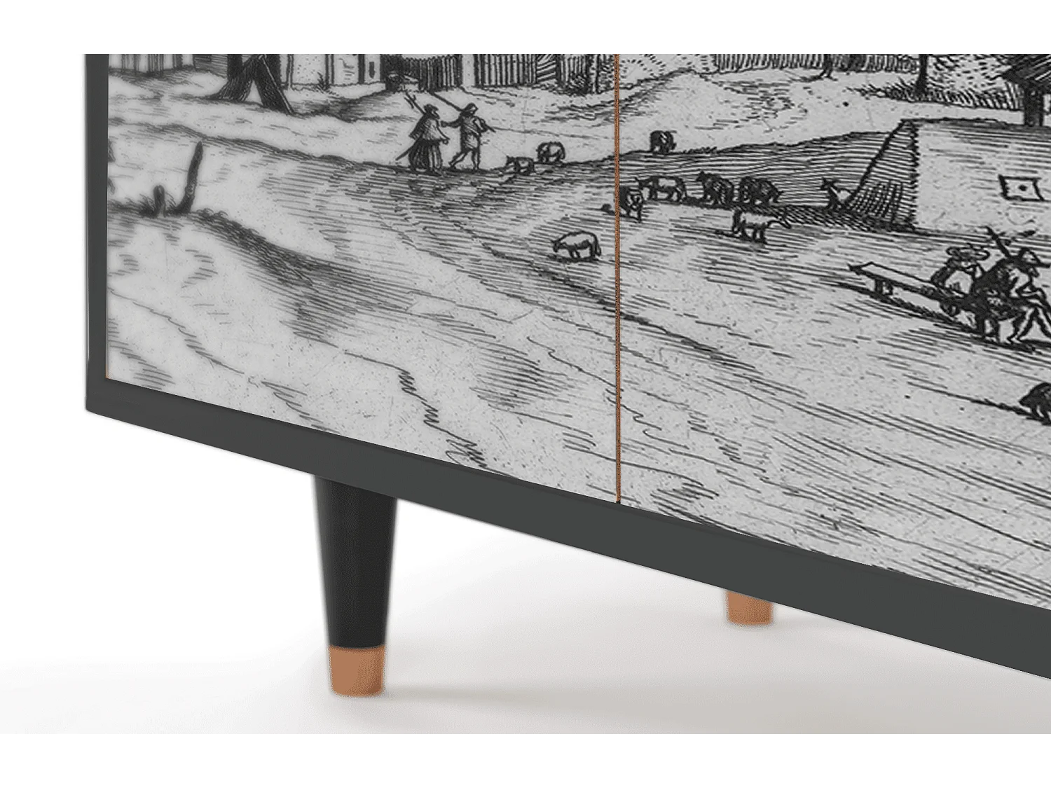 Buffet - 94x96x48 cm - BS3 - Country Village, Anthracite