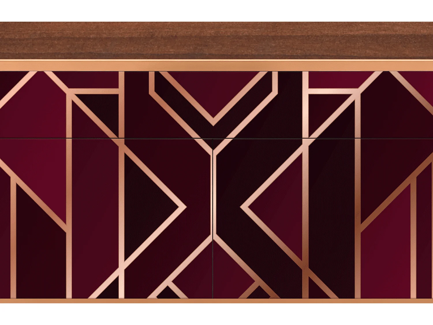 Buffet - 115x85x48 cm - BS4 - Burgundy Jewelery, Noyer