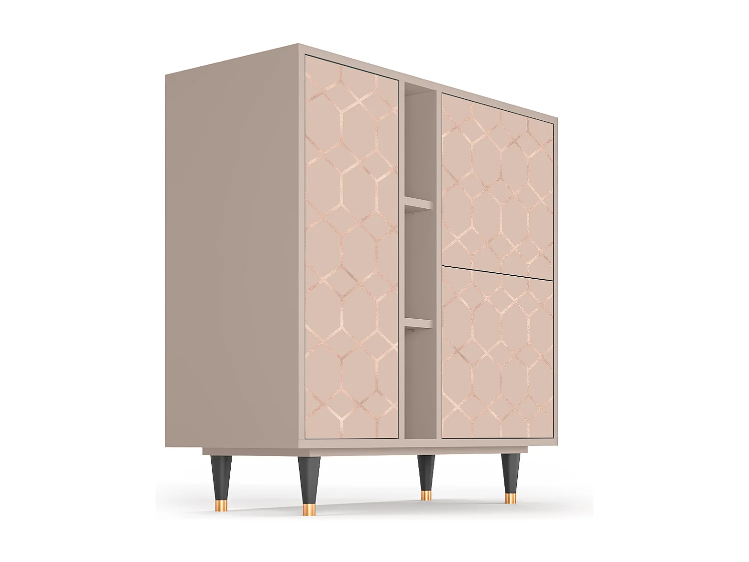 Buffet - 94х96х41 cm - BS5 - Rose Honeycomb, Latte